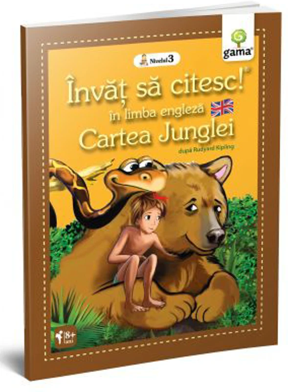 Invat sa citesc in limba engleza! Nivelul 3. Cartea Junglei - dupa Rudyard Kipling