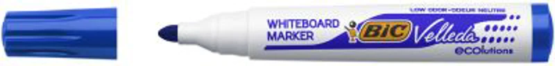 Marker tabla BIC, ECO Velleda 1701, rotund 1. 5 mm, scriere albastra
