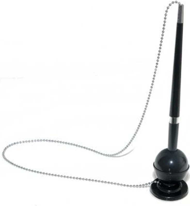 Pix cu lant metalic Office Products, suport autoadeziv, scriere albastra