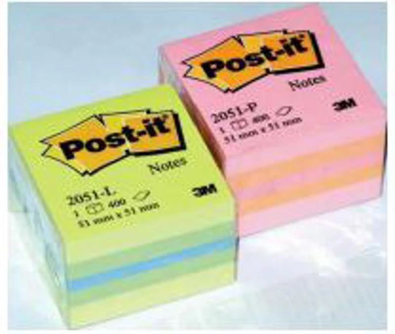 Notite autoadezive Post-it Aquarelle, 51 x 51 mm, 400 file