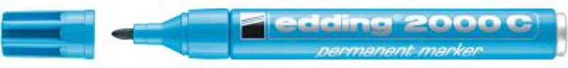 Marker Edding 2000 permanent varf rotund 1. 5-3 mm, bleu