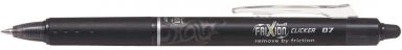 Roller cu gel Pilot Frixion Clicker, cu mecanism, 0. 7 mm, negru