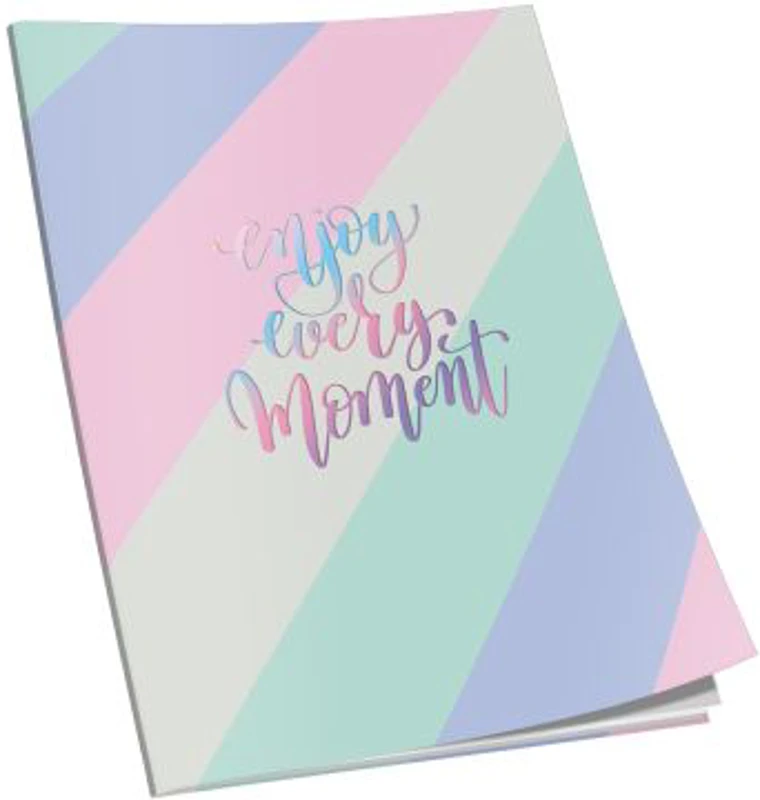 Caiet cusut A5, 48 file, 90 g, liniatura punctata, coperta pastel