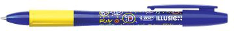 Roller cu gel BIC Gelocity Illusion, fara mecanism, 0. 7mm, albastru