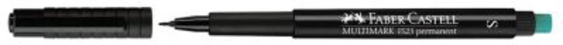 Marker permanent Faber Castell, varf rotund 0. 4 mm, negru
