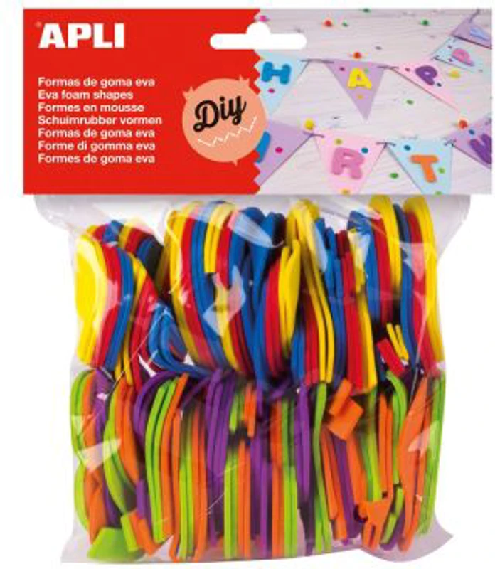 Set numere Apli, diverse culori, 120 bucati/set