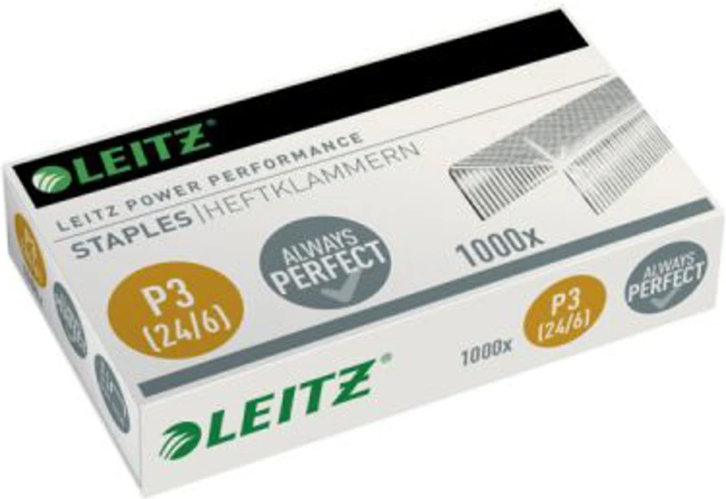 Capse Leitz, Power Performance, 24/6, 1000 bucati/cutie