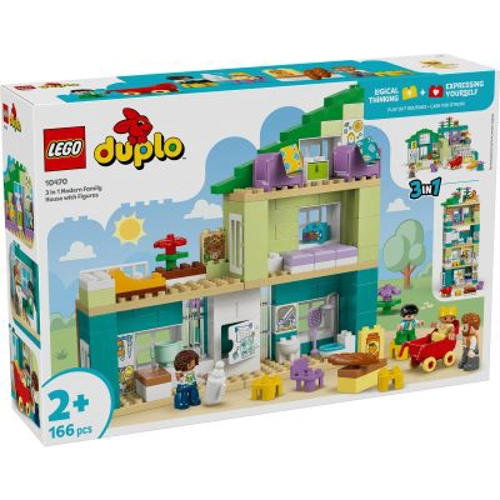 LEGO Duplo. Casa moderna de familie 3 în cu figurine 10470, 166 piese