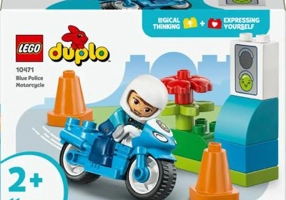 LEGO DUPLO. Motocicleta albastra de politie 10471, 11 piese
