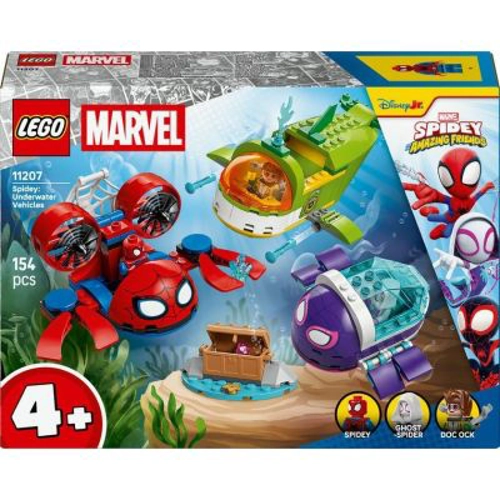 LEGO Marvel Super Heroes. Spidey Vehicule subacvatice 11207, 154 piese