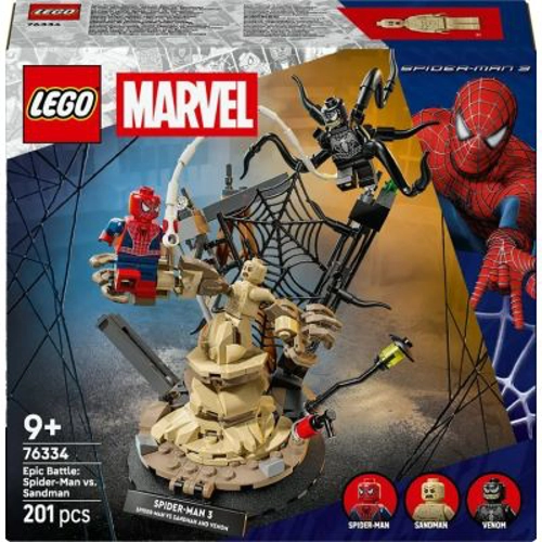 LEGO Marvel Super Heroes. Batalie memorabila Omul Paianjen vs Sandman 76334, 201 piese