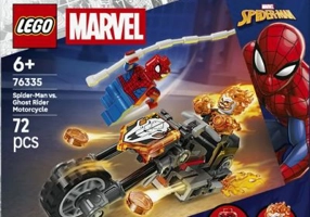 LEGO Marvel Super Heroes. Omul Paianjen vs Calaretul fantoma pe motocicleta 76335, 72 piese