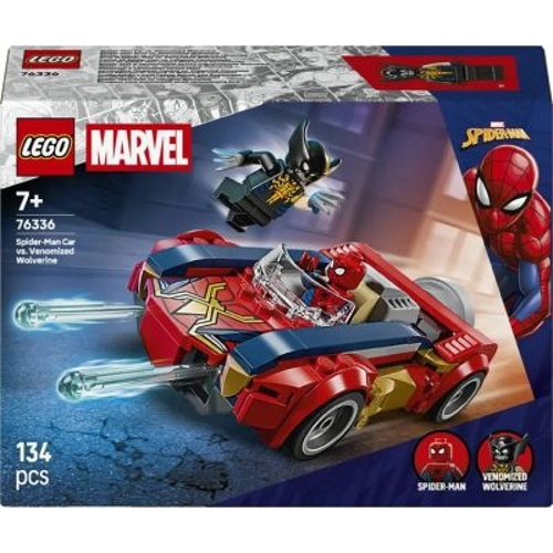 LEGO Marvel Super Heroes. Omul Paianjen in masina vs Wolverine venomizat 76336, 134 piese