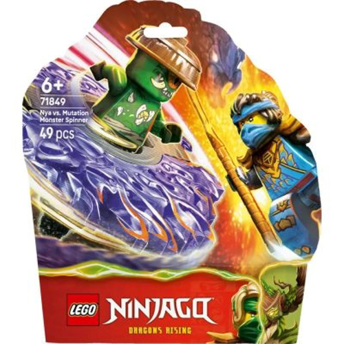 LEGO NINJAGO. Nya vs Spinnerul monstru cu mutatii 71849, 49 piese