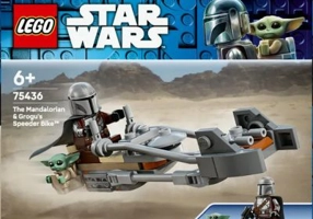 LEGO Star Wars. Motocicleta rapida a lui Mandalorian si Grogu 75436, 58 piese
