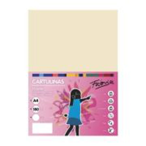 Carton colorat A4 Fabrisa 15513, 180g/mp, crem pastel, top 250 coli