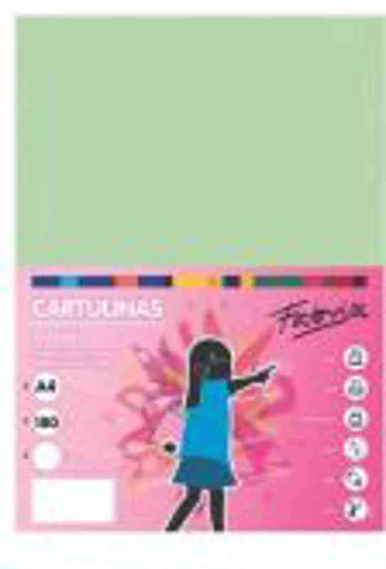 Carton colorat A4 Fabrisa 15480, 180g/mp, verde pastel lagoon, top 100 coli