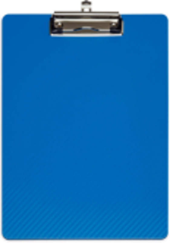 Clipboard simplu A4, plastifiat PP, MAUL Flexx - albastru