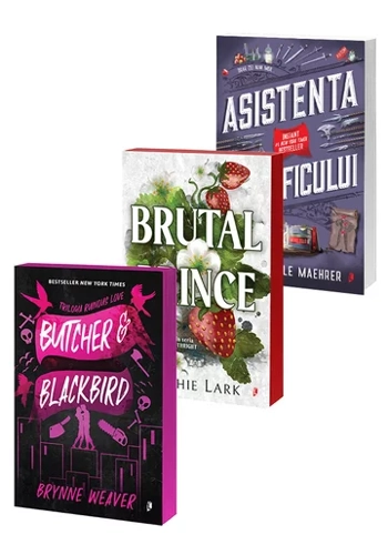 Pachet Brutal Prince + Butcher & Blackbird + Asistenta Maleficului. Set 3 carti