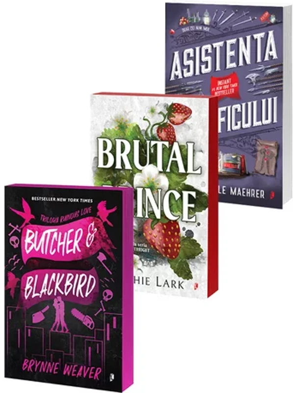 Pachet Brutal Prince + Butcher & Blackbird + Asistenta Maleficului. Set 3 carti