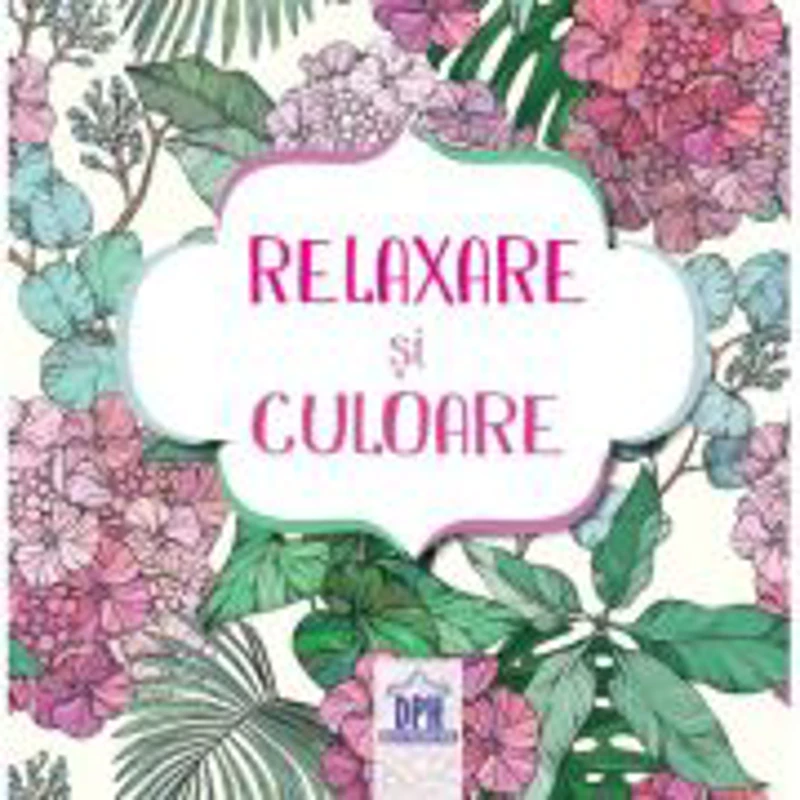 Relaxare si culoare. Carte de colorat + 4 creioane colorate, terapie prin desen
