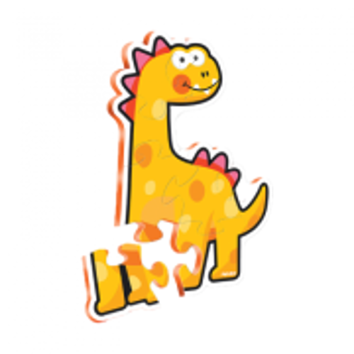 PUZZLE DIN SPUMA EVA, MAXI CU 10 PIESE, PORTOCALIU, PUEDO