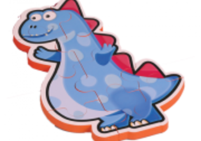 PUZZLE DIN SPUMA EVA, MAXI CU 10 PIESE, ALBASTRU, PUEDO