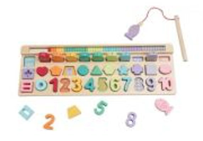 JOC PUZZLE DIN LEMN, 4 IN 1, 35 DE PIESE, MOMKI