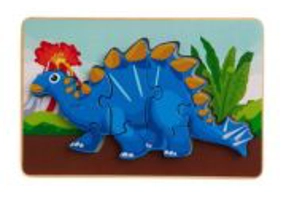 PUZZLE DIN LEMN TUOJIANGOSAURUS, 8 PIESE, MOMKI