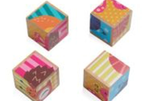 PUZZLE DIN LEMN CU ANIMALE, 4 PIESE, MOMKI