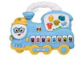 JUCARIE TRENULET CU LUMINI SI SUNETE, DIVERSE CULORI, MOMKI