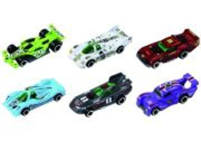 Machete Die Cast, set 6 masini de curse, diverse modele si culori, scara 1/64
