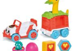 VEHICUL DE SALVARE CU REMORCA COLORATA, DINO, JURASSIC WORLD, TOMY