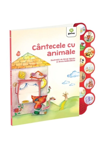 Cantecele cu animale. Carte cu sunete. Cantecele copilariei