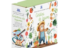 Gradina de legume - Puzzle magic de colorat cu apa