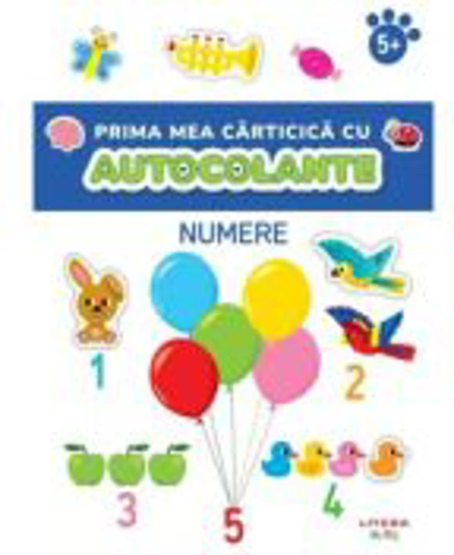 Prima mea carticica cu autocolante. Numere