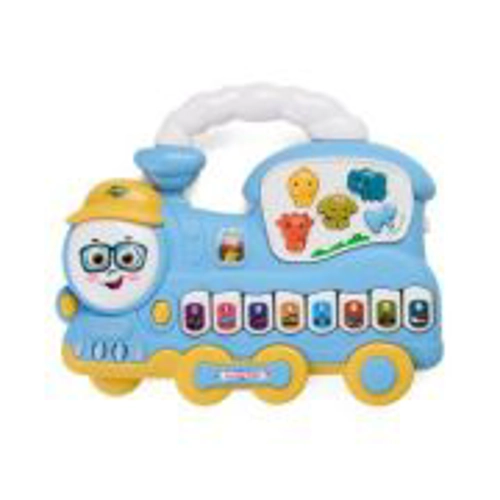 JUCARIE TRENULET CU LUMINI SI SUNETE, ALBASTRU, MOMKI