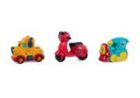 SET 3 VEHICULE ACTIONATE PRIN INERTIE- MASINUTA , SCUTER , TREN, MOMKI