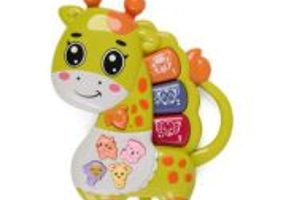 JUCARIE GIRAFA CU LUMINI SI SUNETE, VERDE, MOMKI