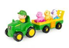 TRACTORAS CU REMORCA, ANIMALUTE SI SUNETE, JOHN DEERE