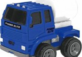 VEHICULE CU FRICTIUNE, SCARA 1/43, 10CM, AUTOCISTERNA ALBASTRA