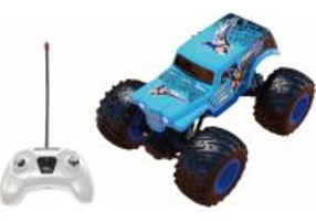 MASINUTA CU TELECOMANDA TIP CAMION BEAST RUNNERS, SCARA 1/24, 21CM, ALBASTRU
