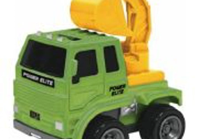 VEHICULE CU FRICTIUNE, SCARA 1/43, 10CM, EXCAVATOR VERDE