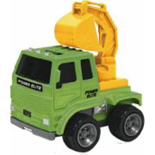 VEHICULE CU FRICTIUNE, SCARA 1/43, 10CM, EXCAVATOR VERDE