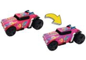 MASINUTA CU LUMINI, SUNETE SI SISTEM PULLBACK RACER, SCARA 1/24, ROZ