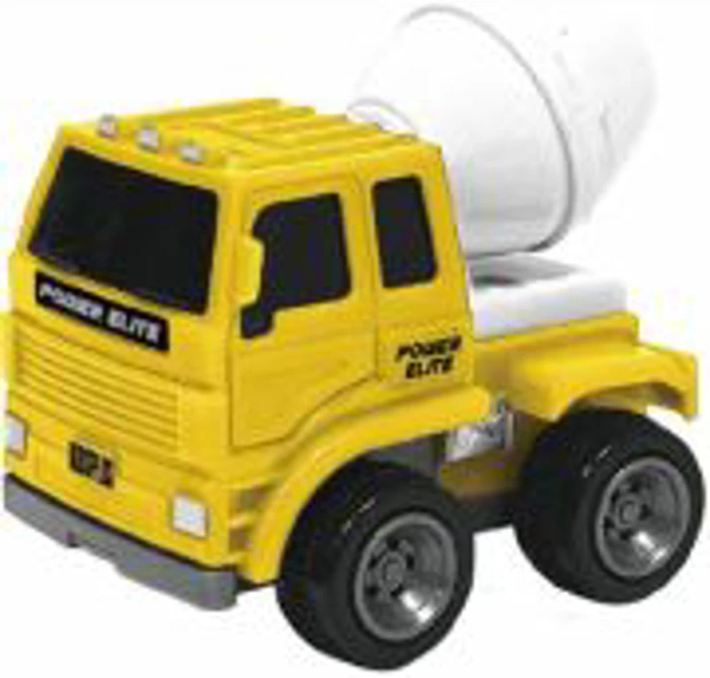 VEHICULE CU FRICTIUNE, SCARA 1/43, 10CM, BETONIERA GALBENA