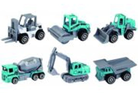 MACHETA DIE CAST, UTILAJ, SCARA 1/64, 7. 5CM, DIVERSE MODELE