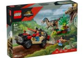LEGO Jurassic World. Evadare off-road din calea unui Velociraptor 76972, 285 piese