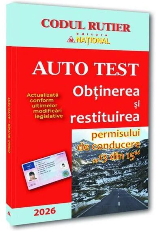 Codul rutier - Auto test 2026 - Paperback brosat - Naţional