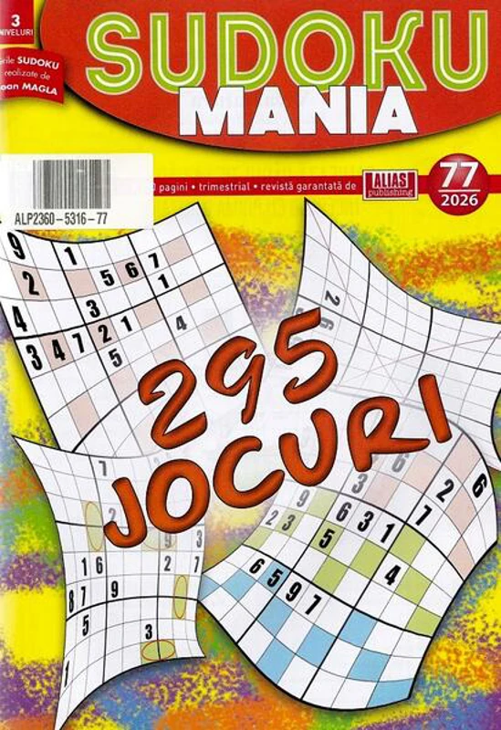 Sudoku Mania Nr. 77 / 2026 - Paperback brosat - *** - Alias Publishing